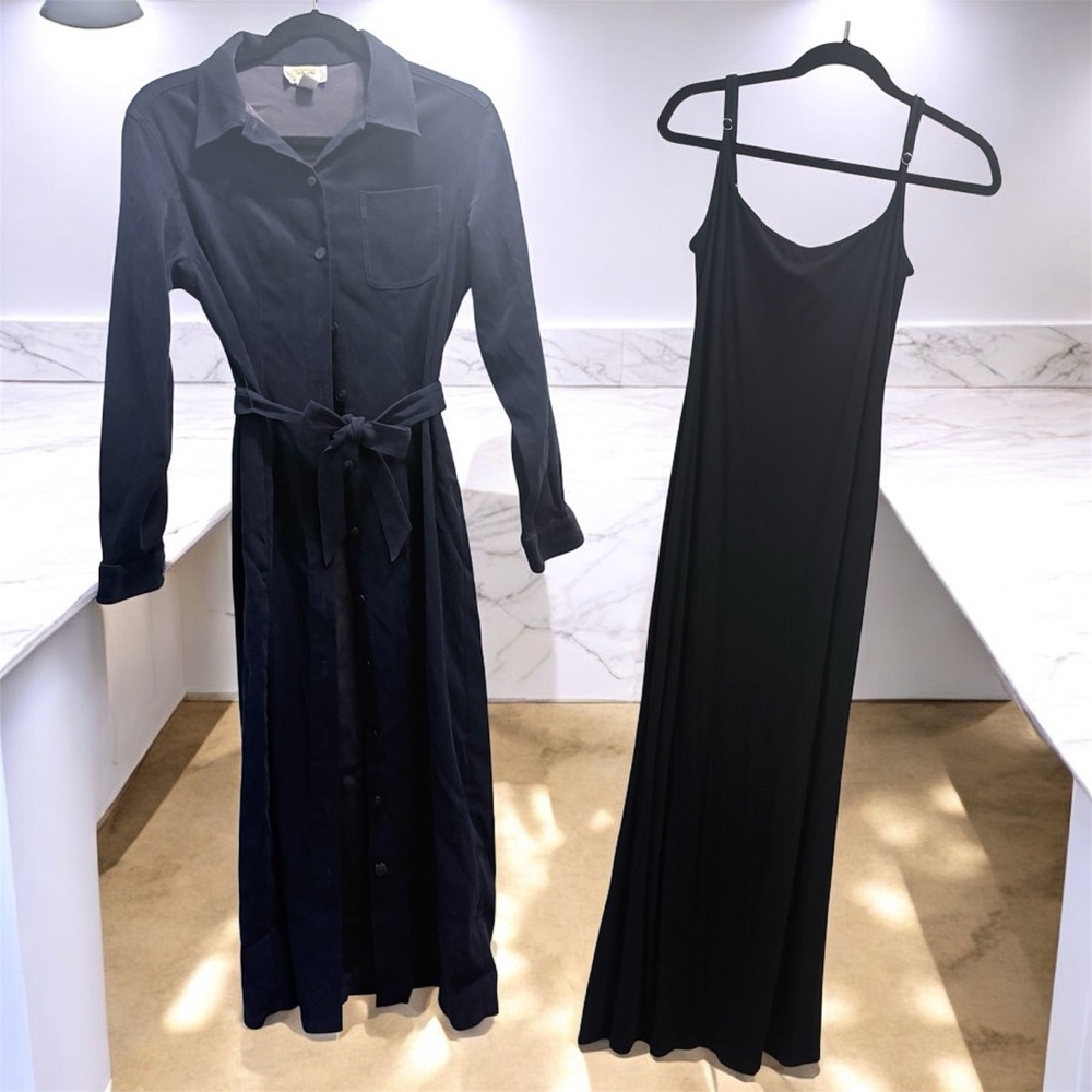 Wild Fable Black Long Sleeve Dress Set